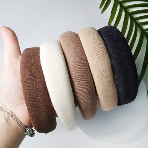 Yeye Opaska do włosów ręcznie robiona Ecru 2