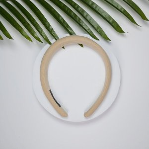 Yeye Opaska do włosów ręcznie robiona Ecru 8