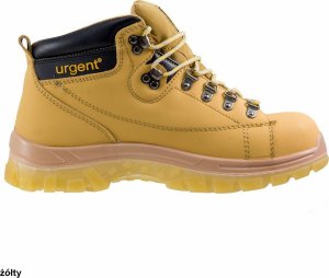 114 S1 Urgent buty robocze z nubuku typu trzewik z podnoskiem - żółty 45 7