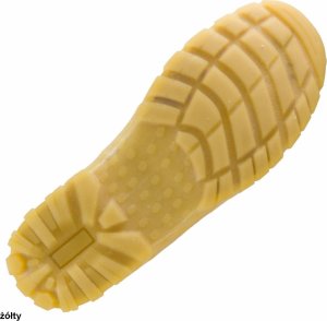 114 S1 Urgent buty robocze z nubuku typu trzewik z podnoskiem - żółty 45 8