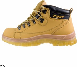114 S1 Urgent buty robocze z nubuku typu trzewik z podnoskiem - żółty 43 6
