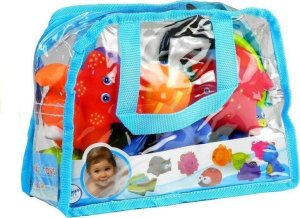 LeanToys Zestaw Zwierząt Morskich do Kąpieli + Sitko 10