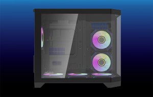 Obudowa Darkflash FT418 czarna ARGB 11