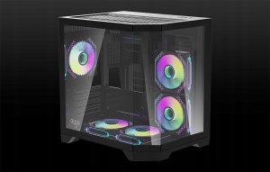 Obudowa Darkflash FT350 czarna ARGB 14