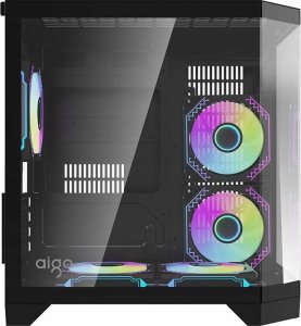 Obudowa Darkflash FT350 czarna ARGB 2