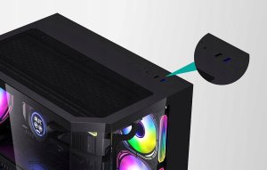 Obudowa Darkflash FT418 biała ARGB 13