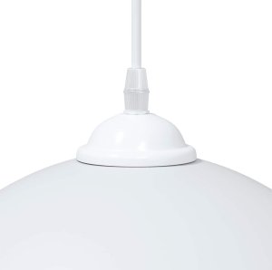 vidaXL Lampy wiszące 2 szt. Regulowana wysokość E27 Biały 30 cm Metal 9