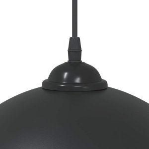 vidaXL Lampy wiszące 2 szt. Regulowana wysokość E27 Czarny Metal 9