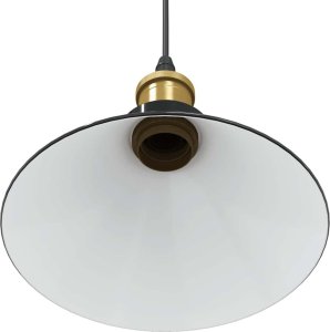 vidaXL Lampa wisząca z regulacją wysokości E27 połysk czarny metal 9