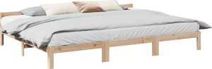 vidaXL Rama łóżka rodzinnego bez materaca 240x200 cm drewno sosnowe 1