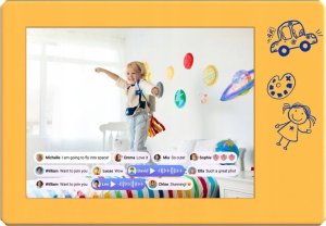 DIGITAL PHOTO FRAME DOODLE 9/WHITE FF0901SA-WE01 MYFIRST 1