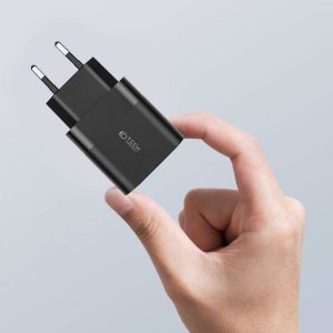 Ładowarka Sieciowa 30W USB QC3.0 + USB-C PD Tech-Protect C30W czarny 6