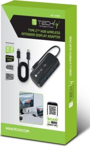 System przekazu sygnału AV Techly Bezprzewodowy transmiter obrazu USB-C do HDMI 1080p do 30m 8