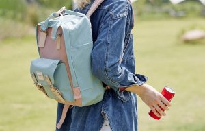 Himawari Plecak na laptopa 14'' Różowo-niebieski 7