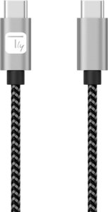 Kabel USB Techly USB-C - USB-C 0.5 m Czarno-szary (ICOC MU2CC-005-AL) 2