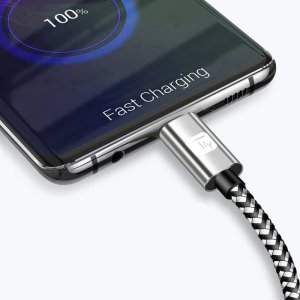 Kabel USB Techly USB-C - USB-C 0.5 m Czarno-szary (ICOC MU2CC-005-AL) 4