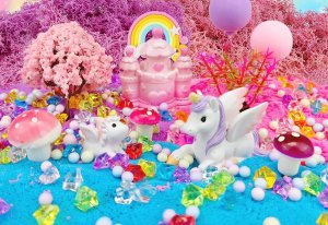 Zestaw Kreatywny Magiczne Terrarium Jednorożca Diy Z Podświetleniem Led 3