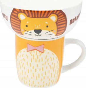 Zestaw prezentowy dla dziecka: miska i kubek z porcelany, 600 ml + 360 ml 1