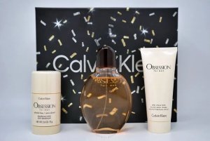CK SET (OBSESSION (M)  EDT/S 125ML + AFTER SHAVE BALM 100ML + DEO STICK 75G 1