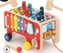 Drewniana Gra Zręcznościowa Dla Dzieci Whaca-mole Cymbałki 1