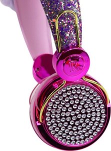 Słuchawki Przewodowe W Odcieniach Różu Uszka Regulacja Mikrofon LEAN Toys 3