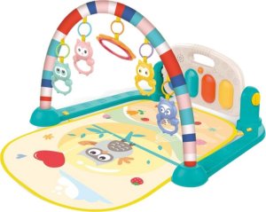 LeanToys Mata Gimnastyczna Dla Niemowląt Pianinko Edukacyjne Sowa Dźwięki LEAN Toys 2