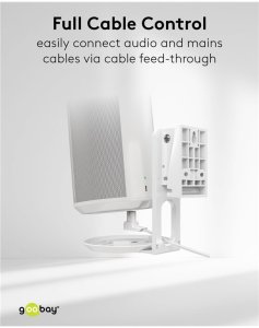 Uchwyt ścienny do głośników Modern Era 1 Flex, biały - Wersja kolorystyczna biały 5