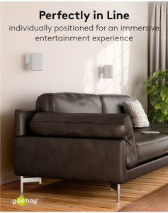 Uchwyt ścienny do głośników Modern Era 1 Flex, biały - Wersja kolorystyczna biały 6