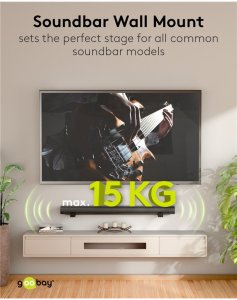 Uchwyt ścienny soundbar Universal, czarny 2