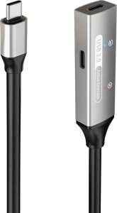 Kabel USB PremiumCord USB-C - 2x USB-C 10 m Czarny (ku31rep10al) 2