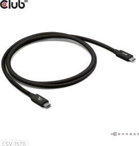 Kabel USB Club 3D USB-C - USB-C 1 m Czarny (CAC-1570) 2