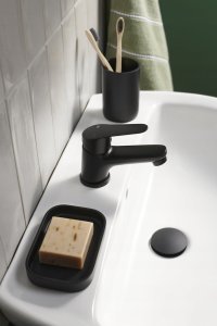 5412-815-81 / KFA / SPARC /  BATERIA UMYWALKOWA 1-OTW + KLIK KLAK , CZARNA / 5