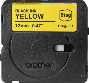 Brother BTAG-631 taśmy do etykietowania Czarny na żółtym 2