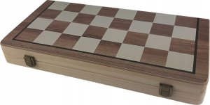 Drewniane Szachy Warcaby Magnetyczne Tradycyjne MASTER 39 x 39 cm 5
