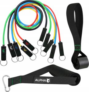 Zestaw 5 Gum Oporowych do Ćwiczeń Gumy Fitness Bands Ekspander Alpha 8