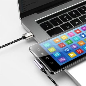 Kabel USB Techly USB-A - USB-C 2 m Czarno-szary (ICOC MU2AC9-020-AL) 3