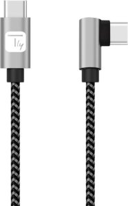 Techly Kabel USB 2.0 Typ-C USB-C Kątowy 2m 3A do Szybkiego Ładowania 1