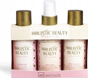Rinkinys IDC Institute Holistic Beauty: dušo želė, 100 ml + kūno losjonas, 100 ml + kūno dulksna, 100 ml 1