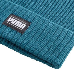 Czapka Puma Ribbed Classic Cuff Beanie turkusowa 024038 11 Senior 3