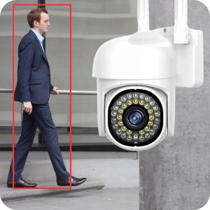 KAMERA IP WIFI SMART ZEWNĘTRZNA OBROTOWA FULLHD 1080p DETEKCJA ZOOM 2MPX 2