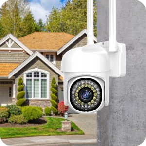 KAMERA IP WIFI SMART ZEWNĘTRZNA OBROTOWA FULLHD 1080p DETEKCJA ZOOM 2MPX 6