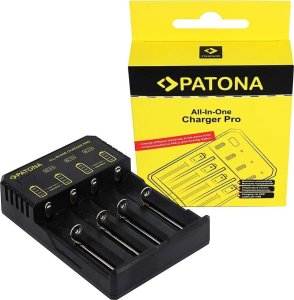 4-kanałowa ładowarka PATONA All-In-One do baterii CR123A, 14500, 16340, 18650, 22650, 26650, AA / AAA 1