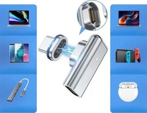 Adapter USB Beline BLNAM01 USB-C - Magnetyczne Srebrny 6