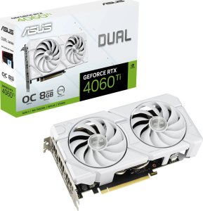 Karta graficzna Asus Dual GeForce RTX 4060 Ti EVO OC White 8GB GDDR6 (DUAL-RTX4060TI-O8G-EVO-WHITE) 1