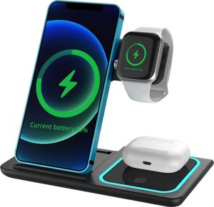 Bezprzewodowa ładowarka Patona do iPhone 3w1-15W Qi, Apple Watch, Airpod 4