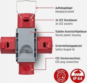 Brennenstuhl Rozdzielacz Prądowy Cee (1081670) 12