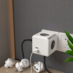 Listwa zasilająca CubeNest PowerCube Rewirable Usb A+c Pd 20 W Podróżne terminale szare (PC620GY) 5