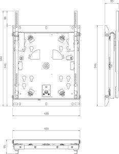 Hagor Wh Sa Flip 65 Obrotowy I Uchylny Uchwyt Ścienny Do Samsung Wm65R, Wm65B (5789) 1