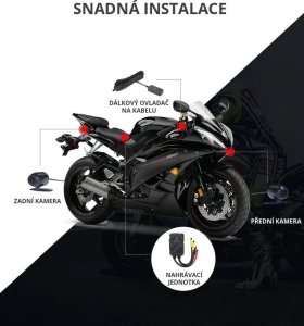 Kamera Motocyklowa Cel Tec Mk02 Dual Czarna 6