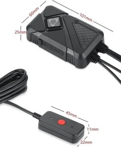 Kamera Motocyklowa Cel Tec Mk02 Dual Czarna 7